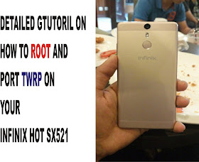 root and port twrp to the infinix hot S X521