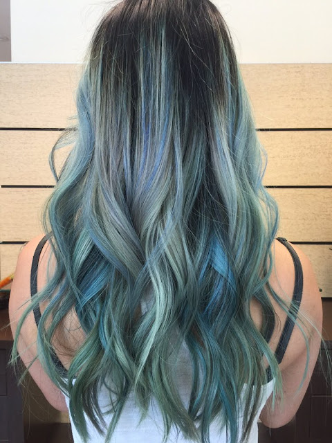 BALAYAGE CON COLORES ATREVIDOS by maquillajebellezamujer.blogspot.com
