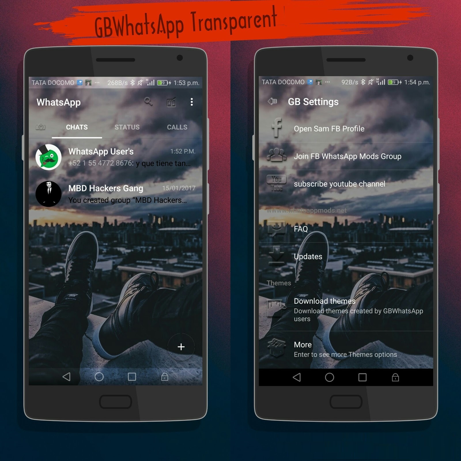 Whatsapp Mod GBWhatsapp Transparan Clone v6.10 Based v2.17.427 Apk
