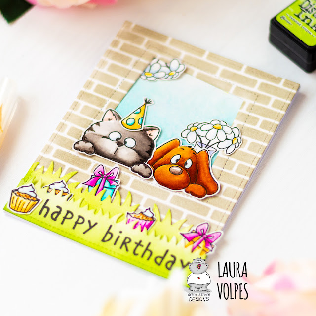 Window Birthday Card feat Gerda Steiner Designs On the Table