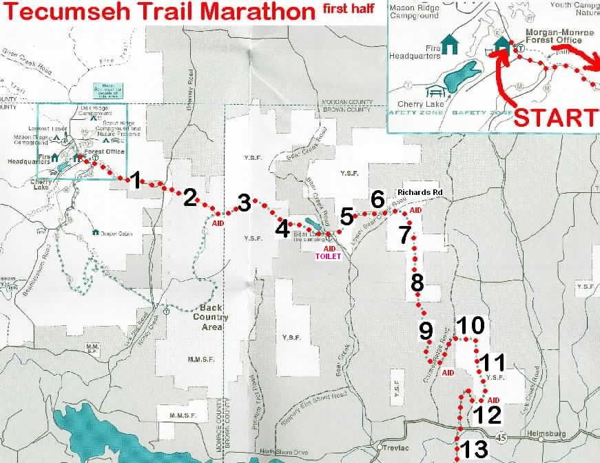 The Running Yoders The Tecumseh Trail Marathon