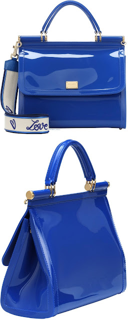 ♦Dolce & Gabbana Sicily blue PVC shoulder bag #pantone #bags #blue #brilliantluxury