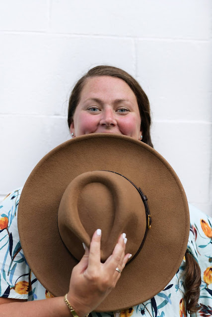 Female Portrait Brown Felt Hat Nashville Photographer Sarah Bello