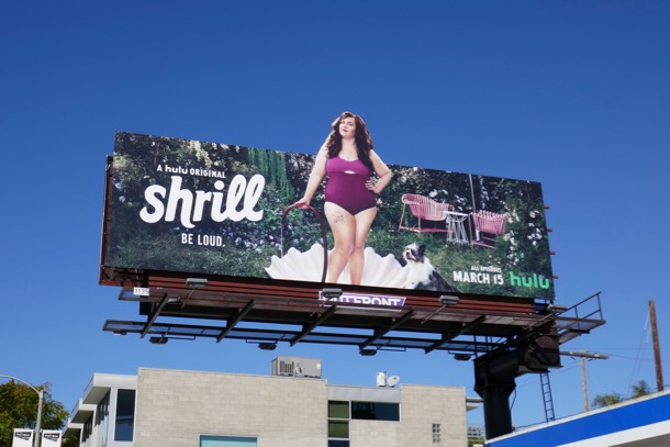 Shrill series launch billboard Shrill series launch billboard