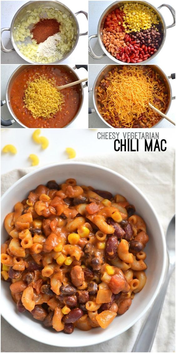 CHEESY VEGETARIAN CHILI MAC #cheesy #vegetarian #vegetarianrecipes #vegetariandinnerrecipes #veggies #chili #mac Desserts, Healthy Food, Easy Recipes, Dinner, Lauch, Delicious, Easy, Holidays Recipe, Special Diet, World Cuisine, Cake, Grill, Appetizers, Healthy Recipes, Drinks, Cooking Method, Italian Recipes, Meat, Vegan Recipes, Cookies, Pasta Recipes, Fruit, Salad, Soup Appetizers, Non Alcoholic Drinks, Meal Planning, Vegetables, Soup, Pastry, Chocolate, Dairy, Alcoholic Drinks, Bulgur Salad, Baking, Snacks, Beef Recipes, Meat Appetizers, Mexican Recipes, Bread, Asian Recipes, Seafood Appetizers, Muffins, Breakfast And Brunch, Condiments, Cupcakes, Cheese, Chicken Recipes, Pie, Coffee, No Bake Desserts, Healthy Snacks, Seafood, Grain, Lunches Dinners, Mexican, Quick Bread, Liquor CHEESY VEGETARIAN CHILI MAC #cheesy #vegetarian #vegetarianrecipes #vegetariandinnerrecipes #veggies #chili #mac Desserts, Healthy Food, Easy Recipes, Dinner, Lauch, Delicious, Easy, Holidays Recipe, Special Diet, World Cuisine, Cake, Grill, Appetizers, Healthy Recipes, Drinks, Cooking Method, Italian Recipes, Meat, Vegan Recipes, Cookies, Pasta Recipes, Fruit, Salad, Soup Appetizers, Non Alcoholic Drinks, Meal Planning, Vegetables, Soup, Pastry, Chocolate, Dairy, Alcoholic Drinks, Bulgur Salad, Baking, Snacks, Beef Recipes, Meat Appetizers, Mexican Recipes, Bread, Asian Recipes, Seafood Appetizers, Muffins, Breakfast And Brunch, Condiments, Cupcakes, Cheese, Chicken Recipes, Pie, Coffee, No Bake Desserts, Healthy Snacks, Seafood, Grain, Lunches Dinners, Mexican, Quick Bread, Liquor