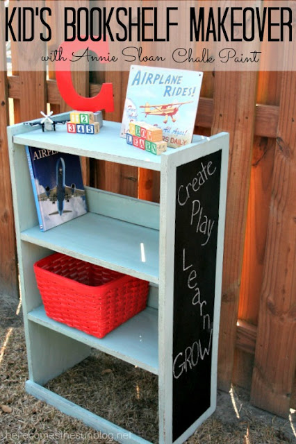 Here Comes the Sun: Kid's Bookshelf Makeover with Annie Sloan Chalk Paint