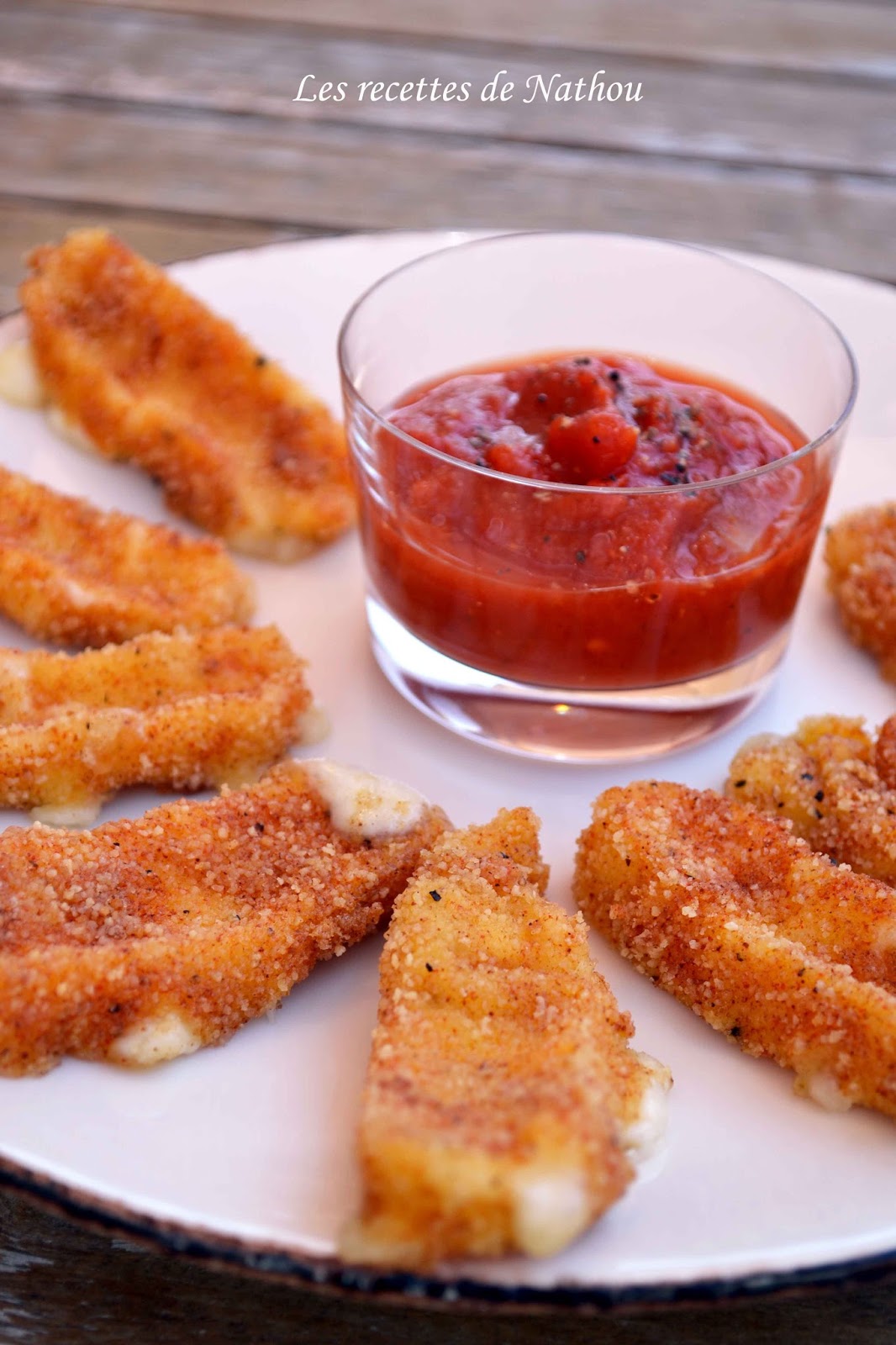 Ma cuisine au fil de mes idées...: Mozzarella panée au paprika