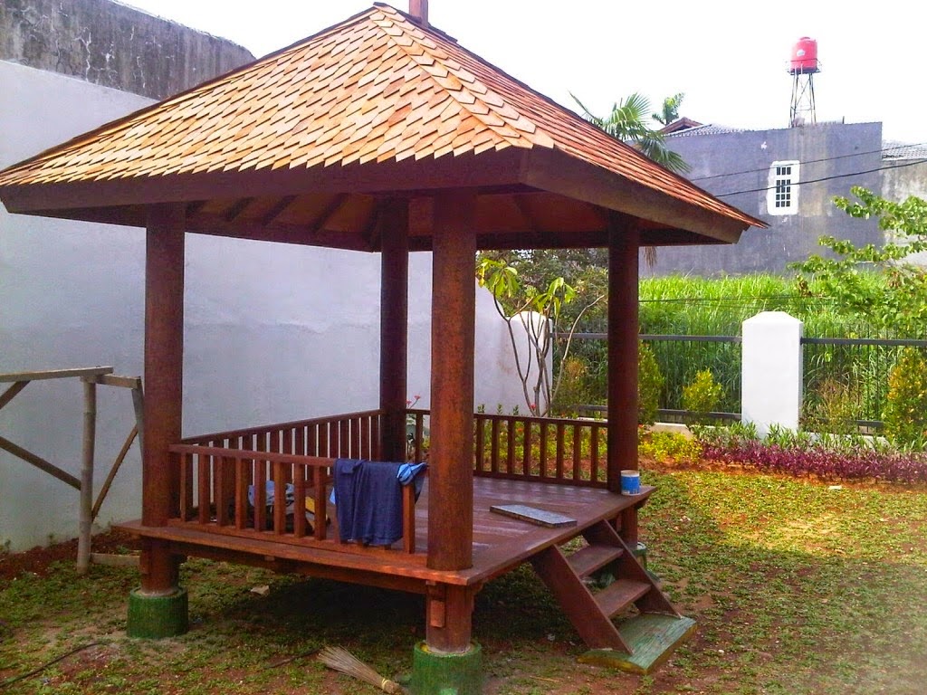 Saung Taman Minimalis Dari Bahan Bambu Saung Taman Minimalis Dari Bahan Bambu