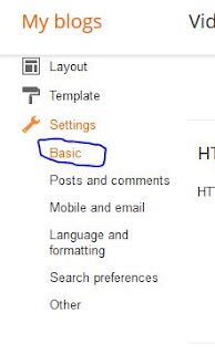 Blogger Settings 2016