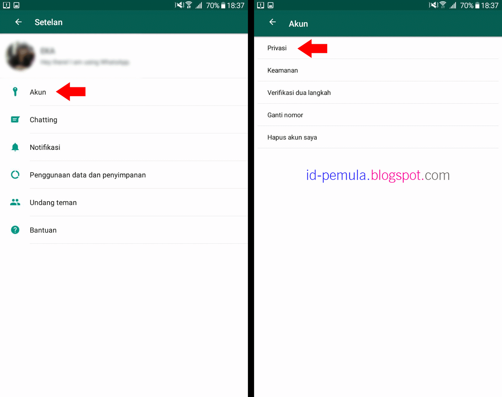 Cara Menyembunyikan Status WhatsApp dari Orang Lain
