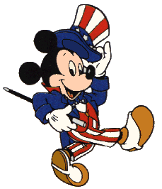 Alfabeto de Mickey Mouse para el 4 de julio IMAGEN.