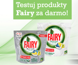 Przetestuj kapsułki do zmywarek Fairy Konkurs