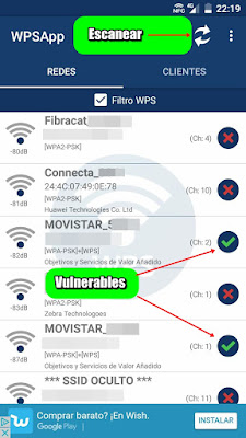 Aplicación para Android que aprovecha la vulnerabilidad del protocolo WPS para conectarse a redes WiFi