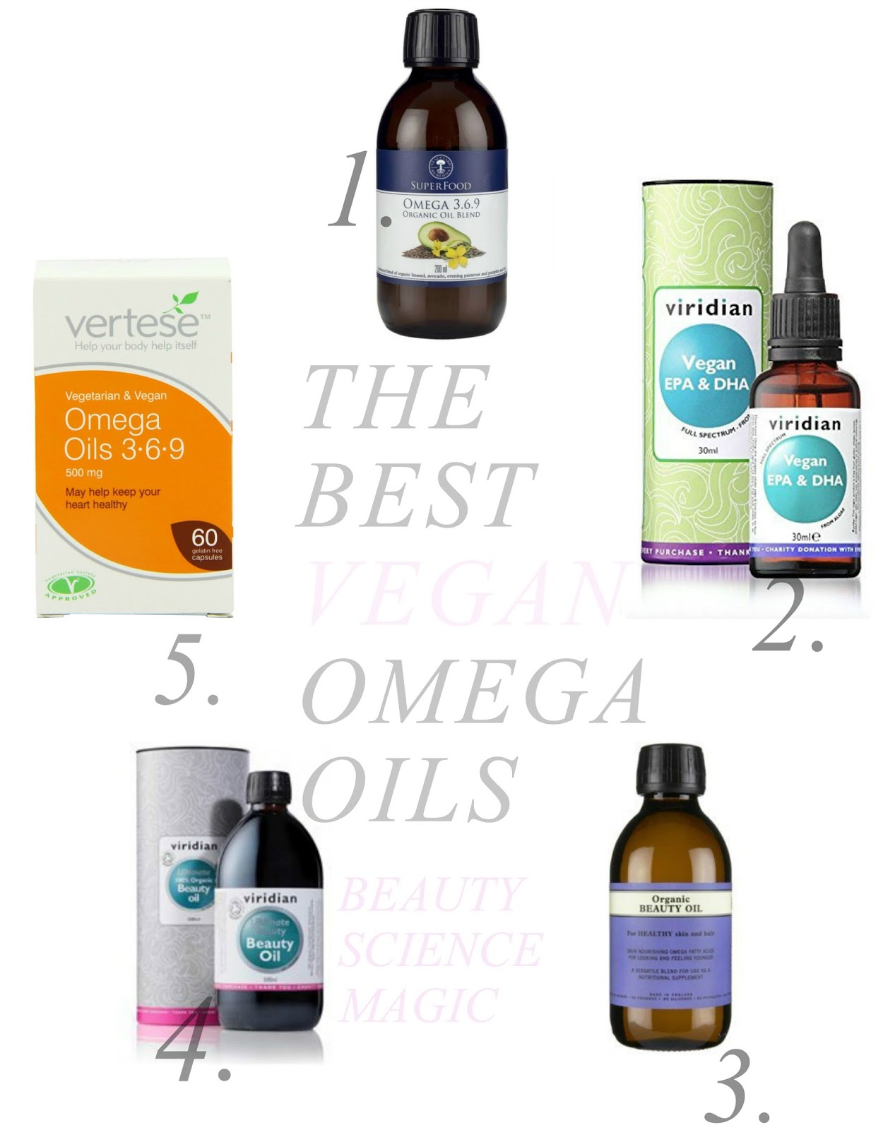 BEAUTY SCIENCE MAGIC Vegan Omega 3, 6 & 9 for beautiful skin