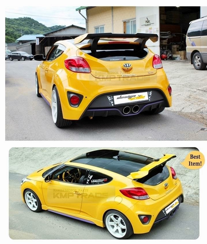 KMP TRADE Aero Parts Rear Wing Spoiler UNPAINTED for HYUNDAI 2012 2013