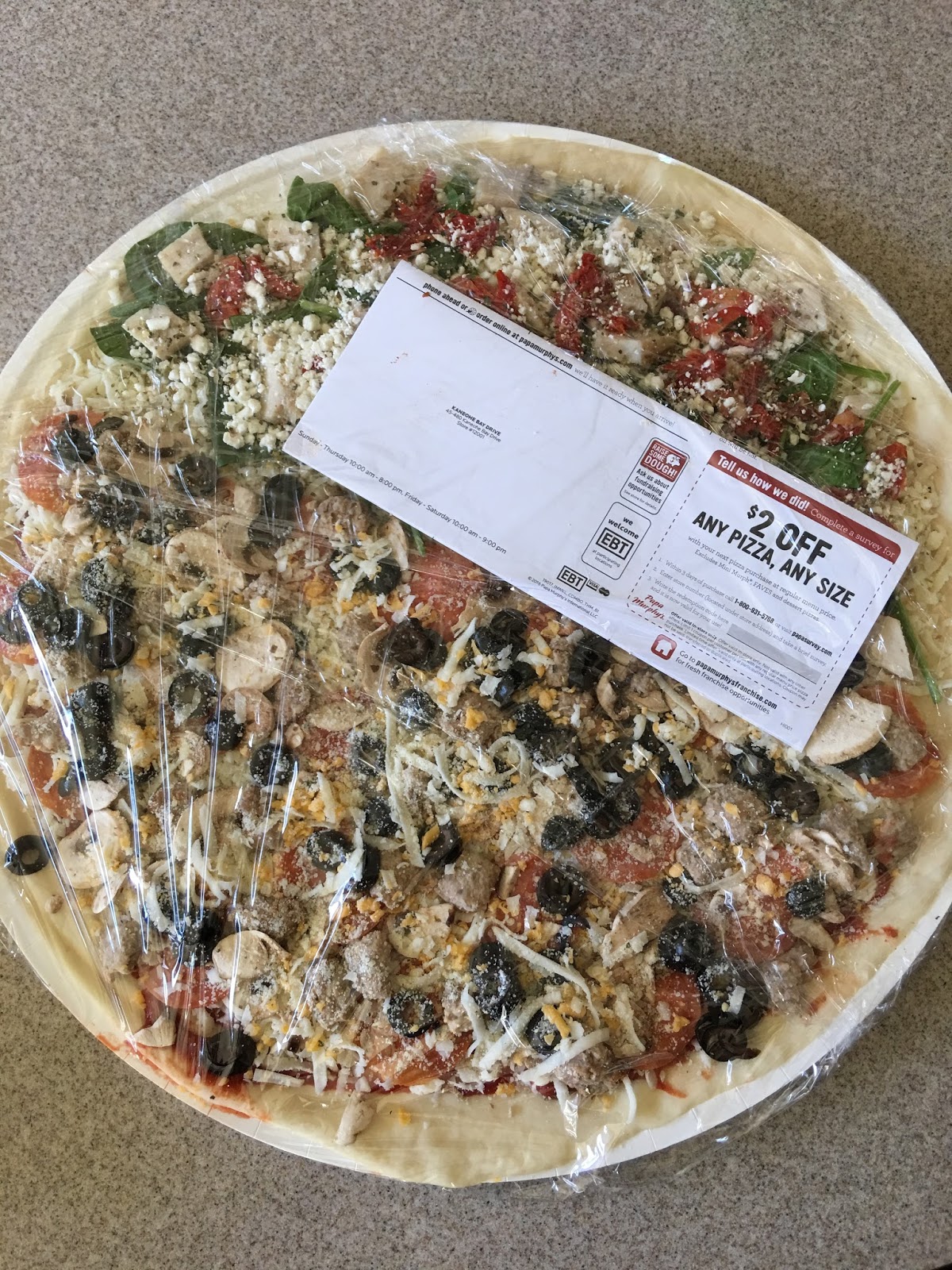 Papa Murphys Menu