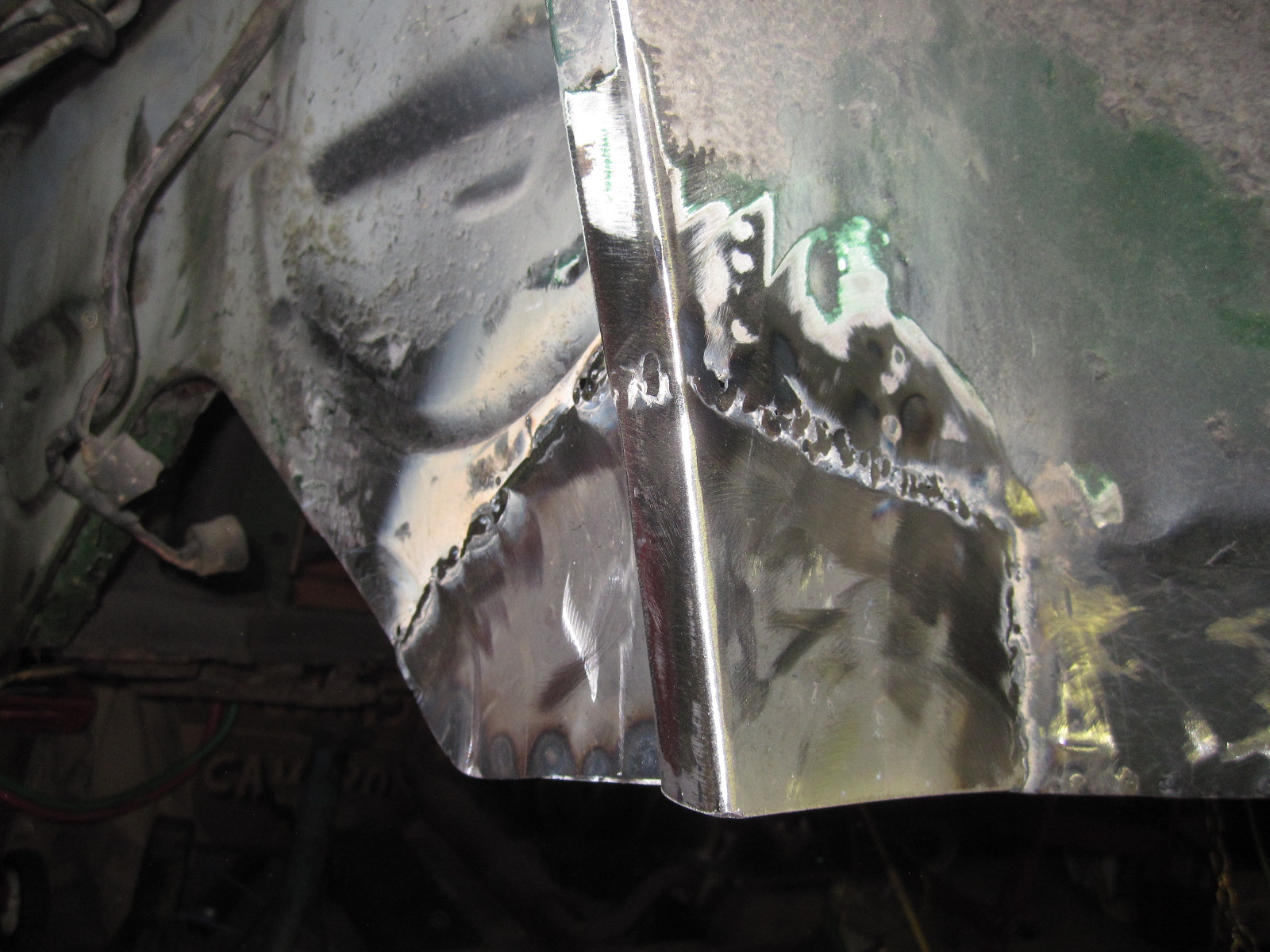 Hank's 1972 VW Ghia Build Driver's Side Rocker Panel Rebuild Heater