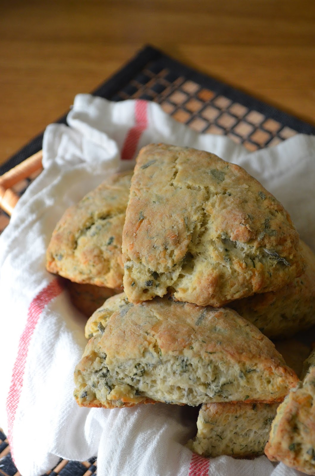 Dishing With Divya Parmesan and Fresh Herbs Savory Scones