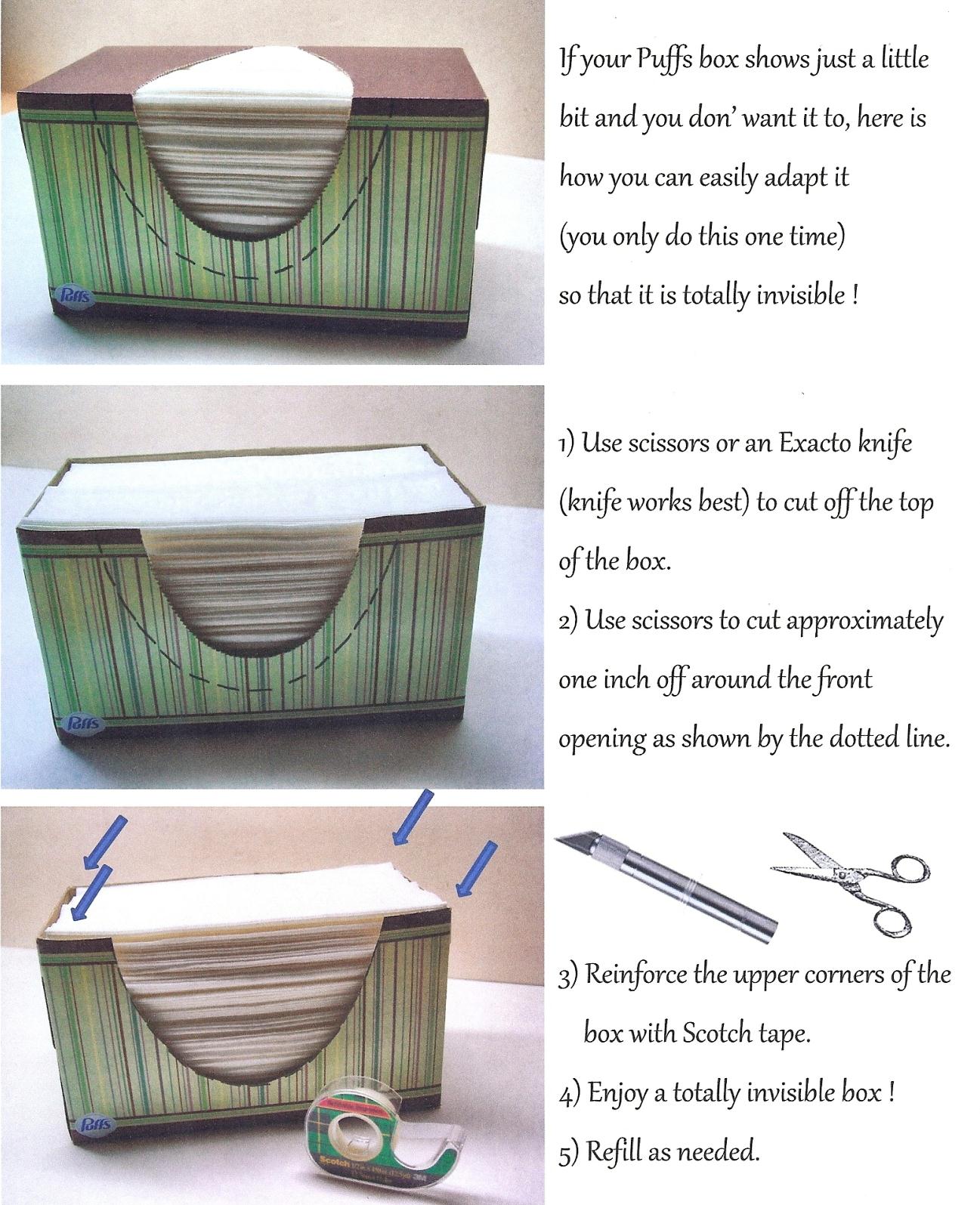 to TissueBoxCoversEtc How to create a Perfectly Invisible