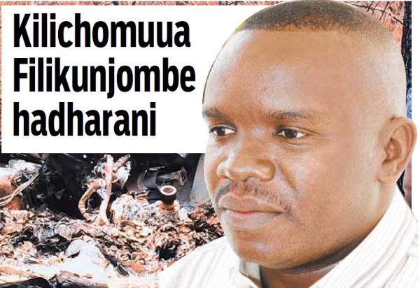 Kilichomuua Mbunge Filikunjombe Sasa Hadharani