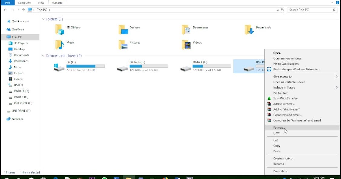 Cara Format Flashdisk dengan Benar Dan Cepat