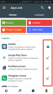 Cara Mengunci Aplikasi di Android Menggunakan AppLock Pilih aplikasi yang ingin dilindungi / lock