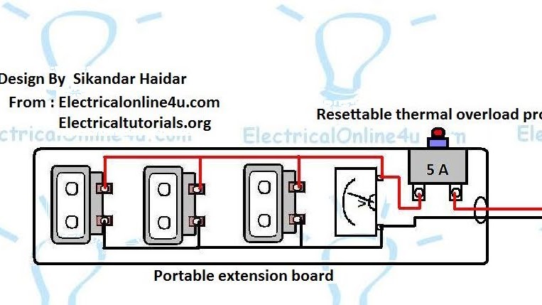 Extension Board Wiring Diagram Panel Wiring Diagram Electricalonline4u