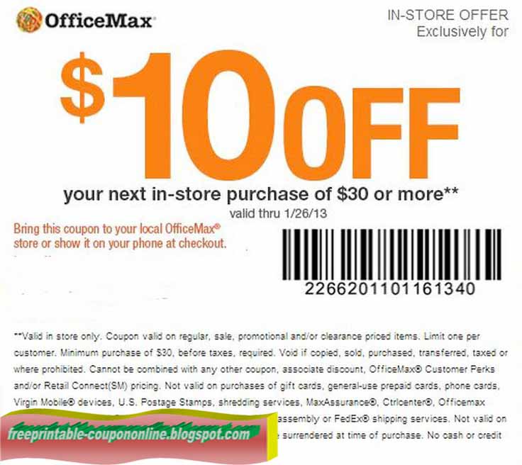 Office max coupons may 2018