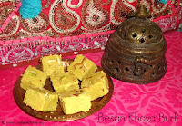 images of Besan Khoya Burfi Recipe / Besan Mawa Burfi Recipe / Besan Khova Barfi Recipe / Besan ki Barfi With khoya Recipe