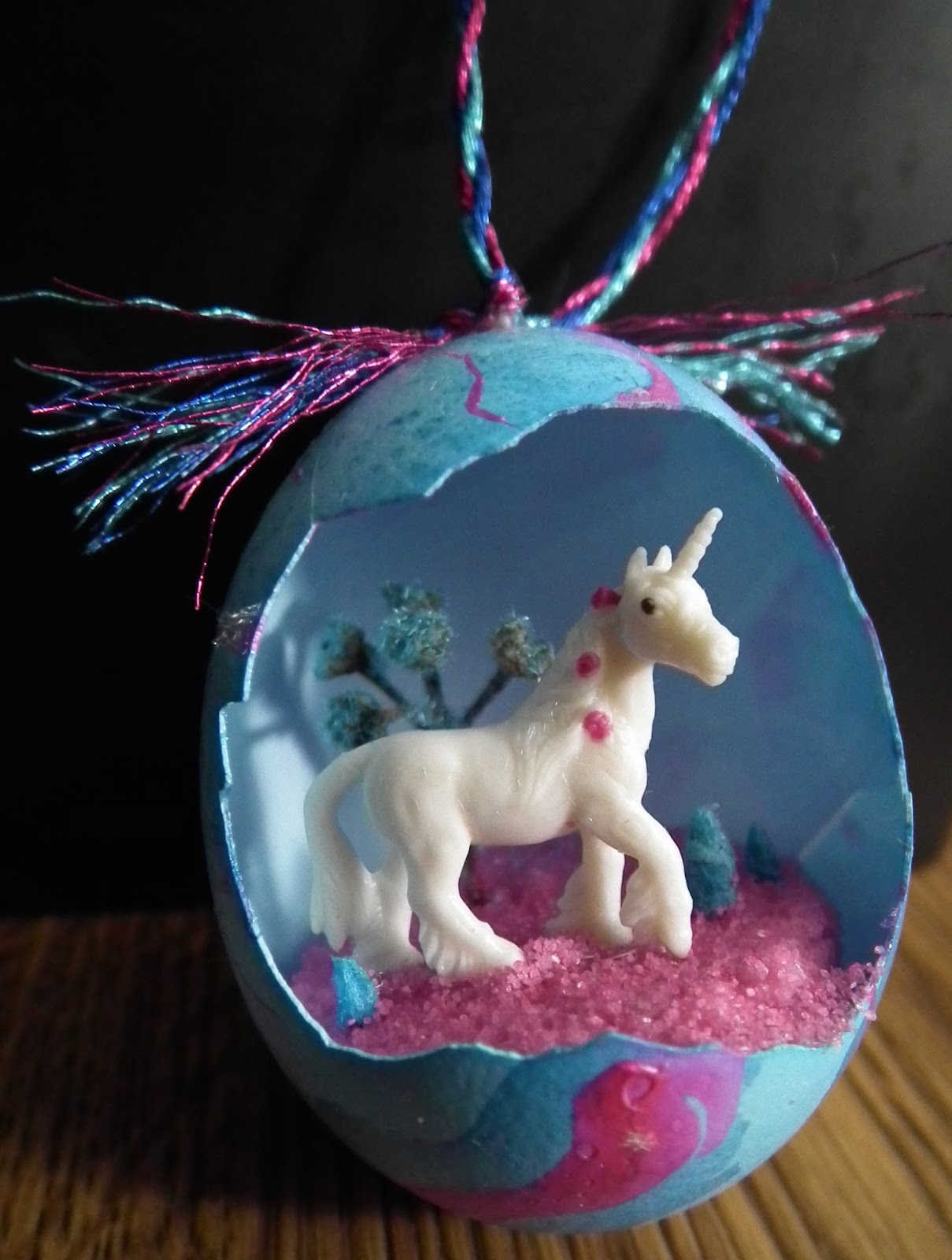 Crafty Card Tricks Unicorn Egg Decoration