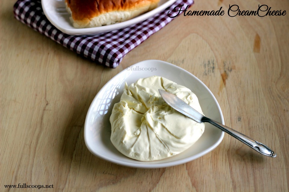 Homemade Cream Cheese Recipe Full Scoops A food blog with easy