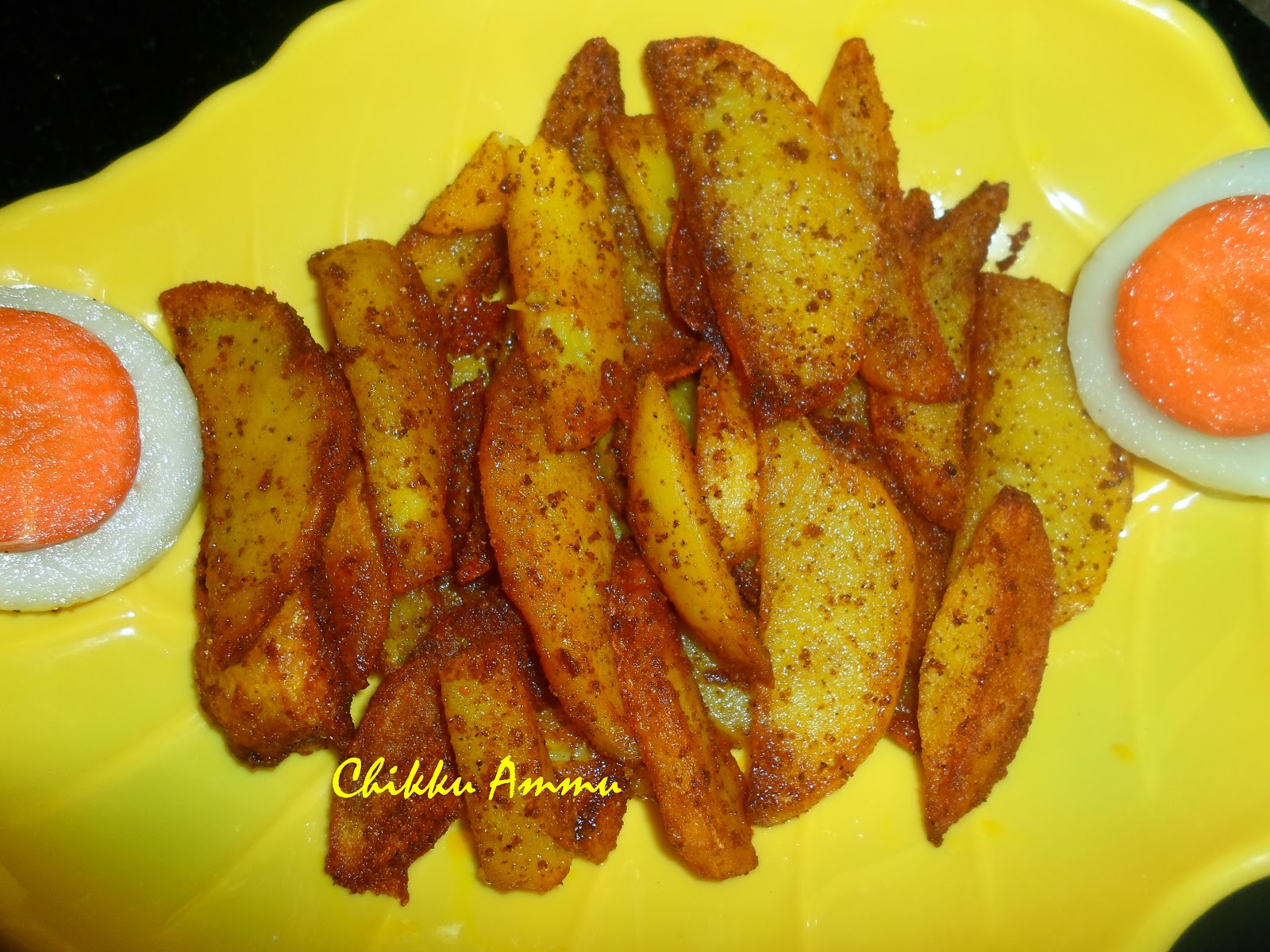 Chikkus Kitchen Potato Wedges Recipes