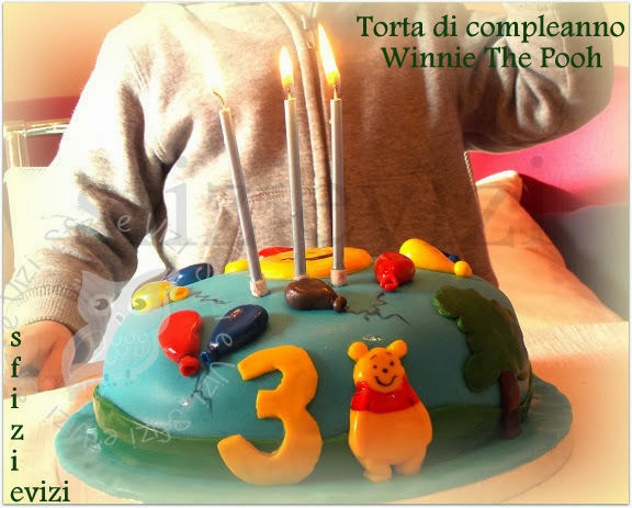 torta di compleanno winnie the pooh in 2d - ricetta senza latte e derivati -