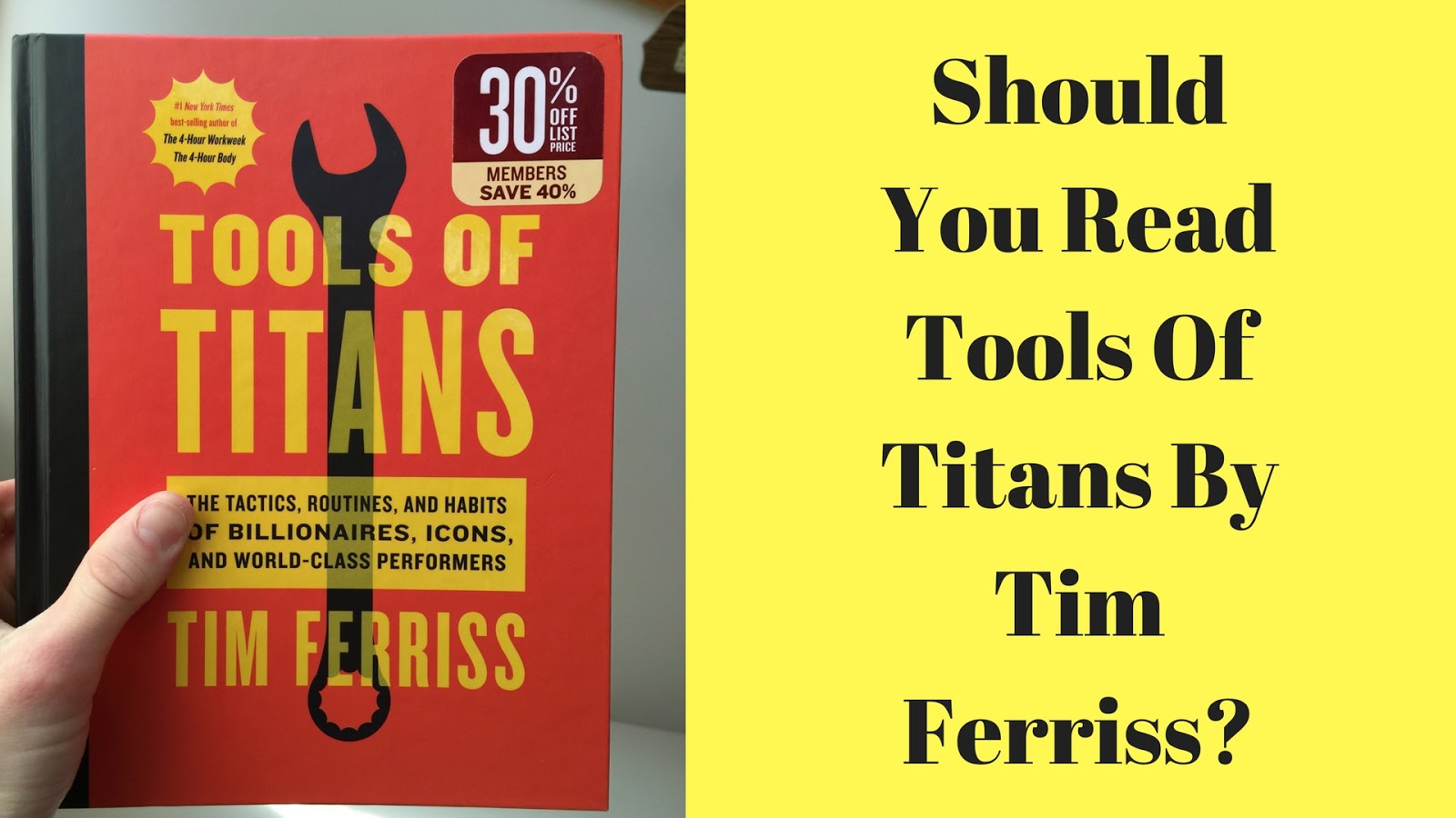 Reading tools. Tools for titans tim ferris.