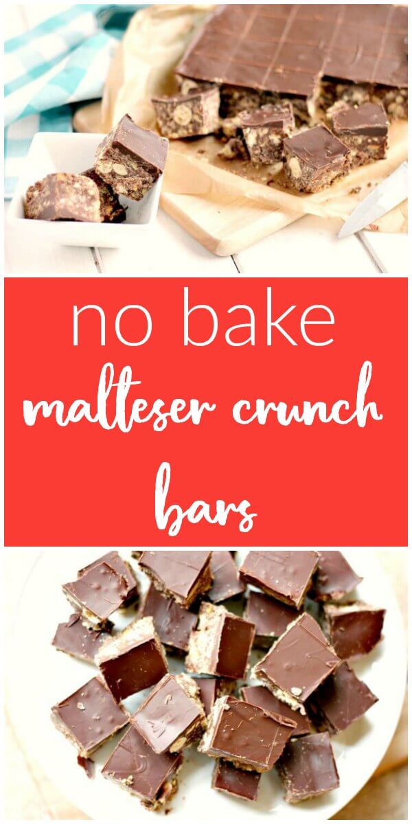 No Bake Maltesers® Crunch Bars A Cornish Food Blog Jam and Clotted