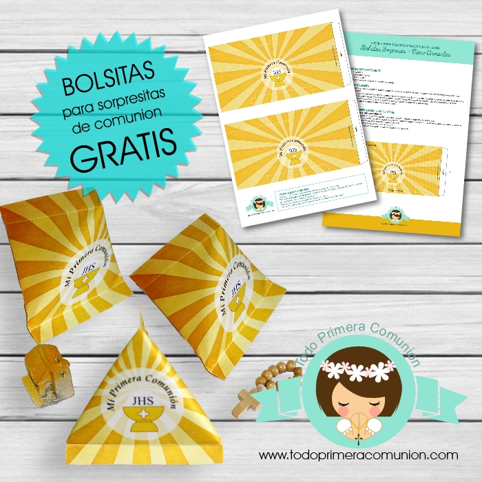 bolsitas imprimibles comunion gratis
