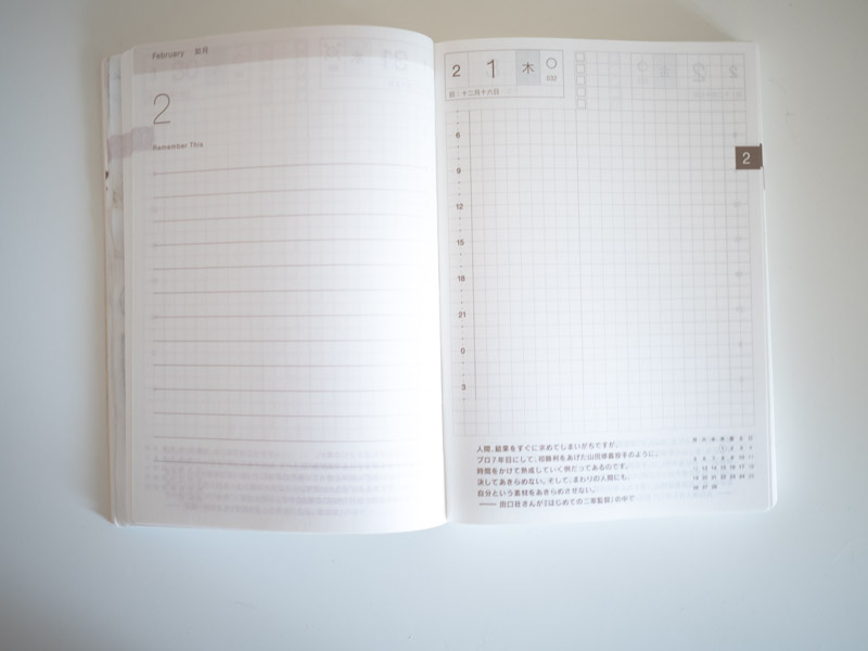 KuneCoco • Hobonichi Techo 2018 Kalenderseite Hobonichi Techo 2018