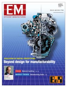 EM Efficient Manufacturing - July 2014 | TRUE PDF | Mensile | Professionisti | Tecnologia | Industria | Meccanica | Automazione
The monthly EM Efficient Manufacturing offers a threedimensional perspective on Technology, Market & Management aspects of Efficient Manufacturing, covering machine tools, cutting tools, automotive & other discrete manufacturing.
EM Efficient Manufacturing keeps its readers up-to-date with the latest industry developments and technological advances, helping them ensure efficient manufacturing practices leading to success not only on the shop-floor, but also in the market, so as to stand out with the required competitiveness and the right business approach in the rapidly evolving world of manufacturing.
EM Efficient Manufacturing comprehensive coverage spans both verticals and horizontals. From elaborate factory integration systems and CNC machines to the tiniest tools & inserts, EM Efficient Manufacturing is always at the forefront of technology, and serves to inform and educate its discerning audience of developments in various areas of manufacturing.