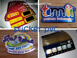 Produksi souvenir jakarta / sticker pvc
