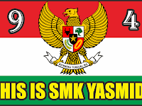 Design Banner Tulisan SMK Yasmida Ambarawa Karnaval 17 Agustus