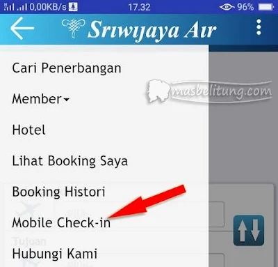Layanan Mobile Check-in Sriwijaya dan NAM Air