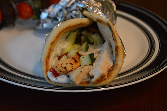 Grilled Chicken Pitas
