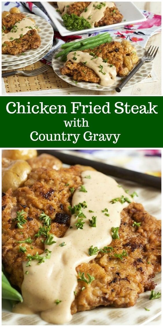 Chicken Fried Steak With Country Gravy