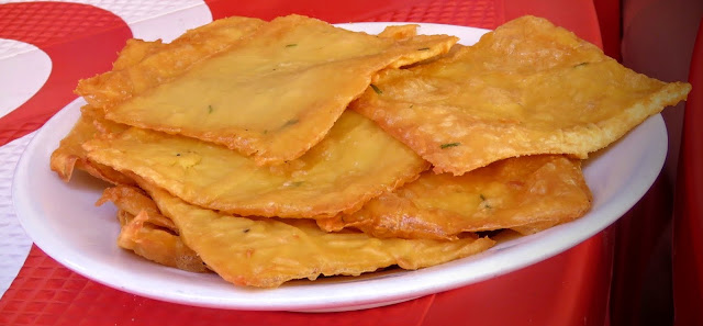 Sicilian Food - panelle - chickpea fritters Sicilian Food - panelle - chickpea fritters