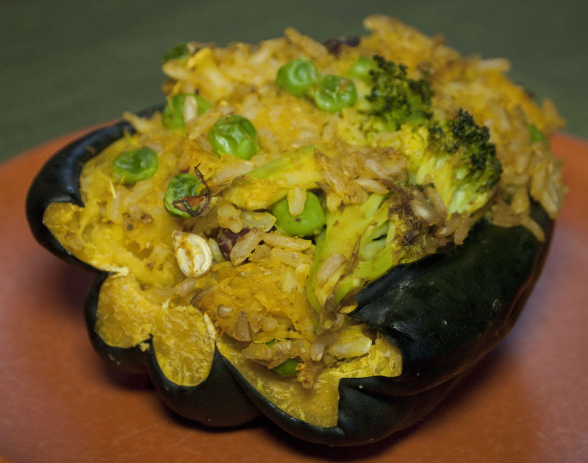 Big Bad Art Vegan Mofo Recipe Savory Stuffed Acorn Squash