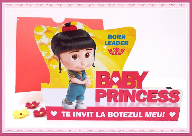 invitatii botez Baby Princess