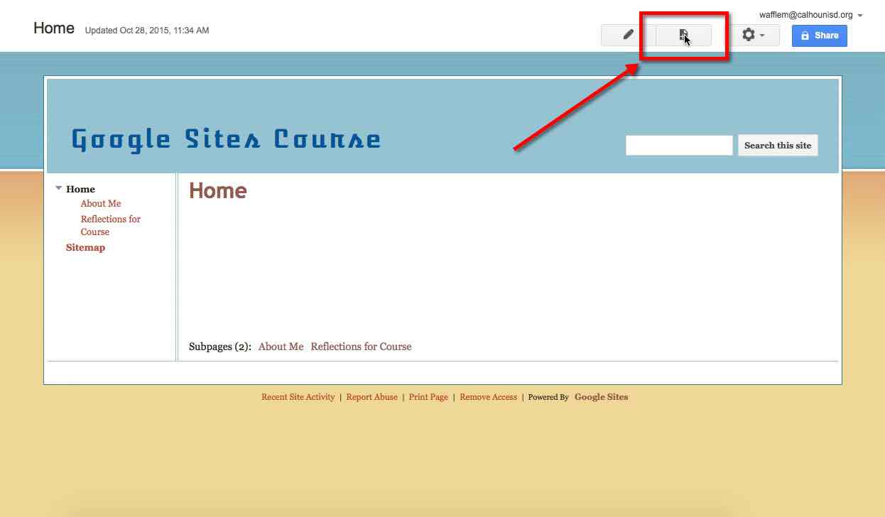 Google Sites Add A File Cabinet Page
