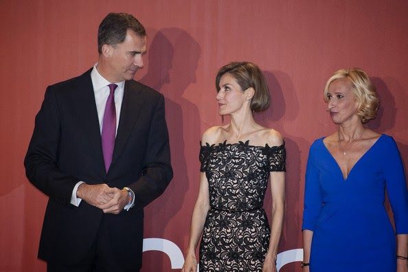 Prince Felipe and Princess Letizia attended the 'Young Businessman' National Awards 2014