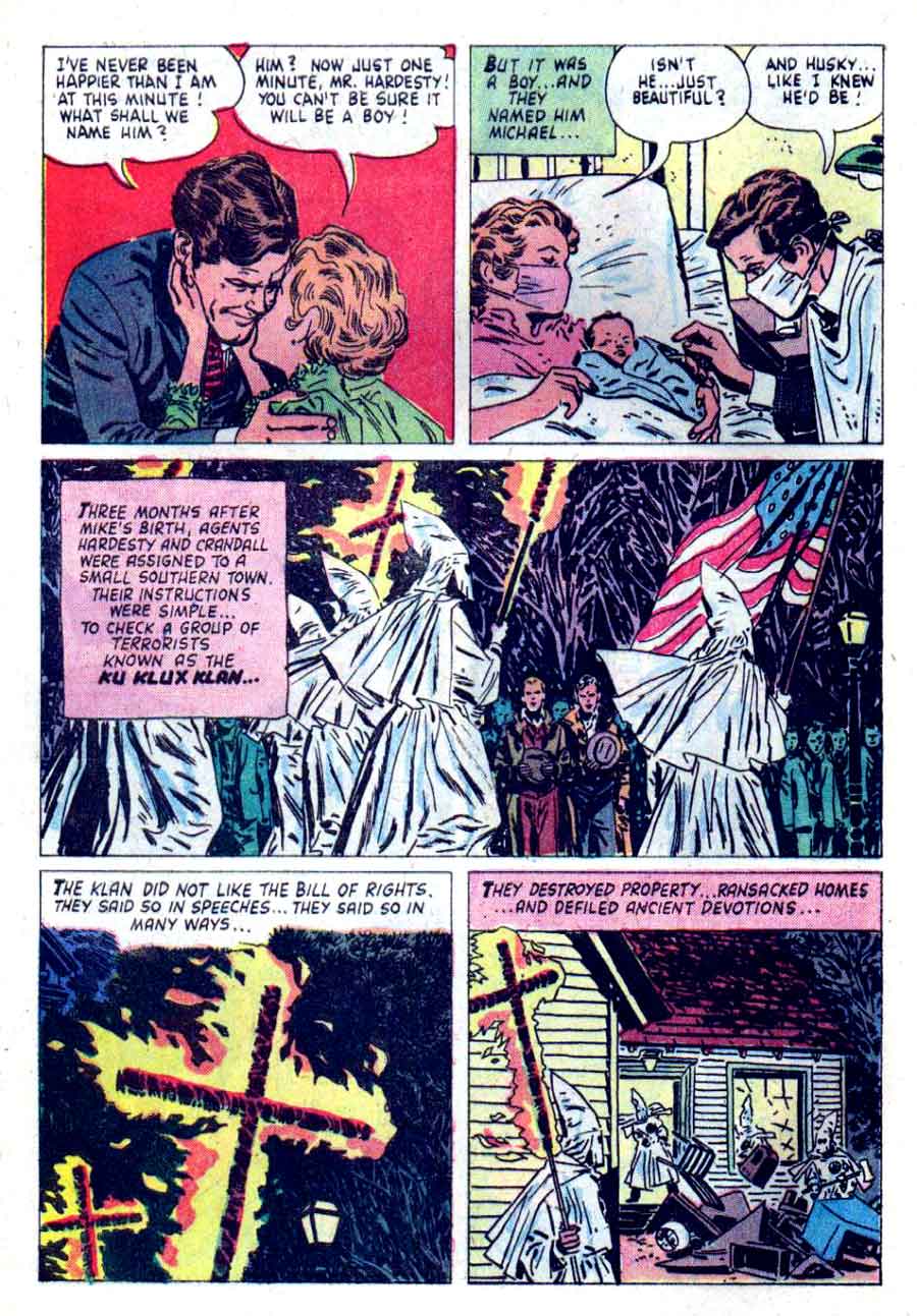 The FBI Story / Four Color Comics #1069 dell crime comic book page art by Alex Toth