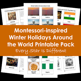 Montessori-inspired Winter Holidays Around the World Printable Pack